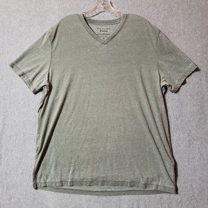 🚫SOLD🚫lucky brand venice burnout V neck t shirt mens size XL gray